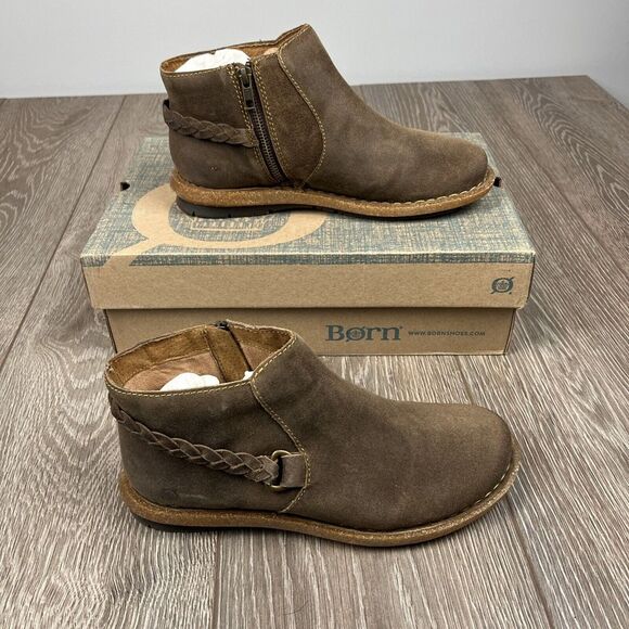 Born Boots NEW women 9.5 TOYA Natural Shoes Brown Bootie‎ - Picture 4 of 7
